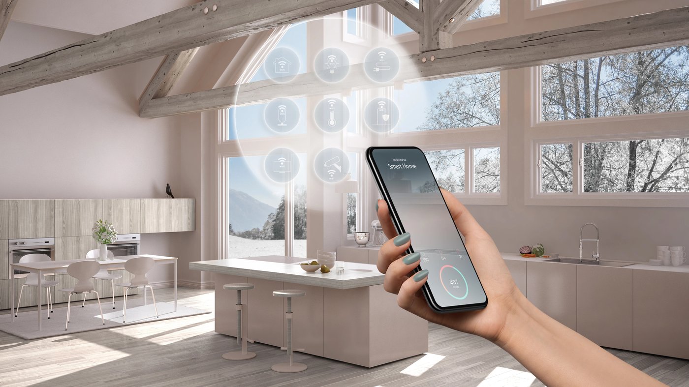 Smart home control in kitchen