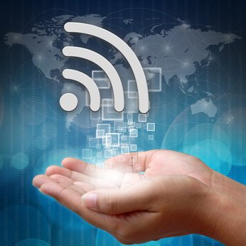 WiFi and wireless network connectivity concept illustration